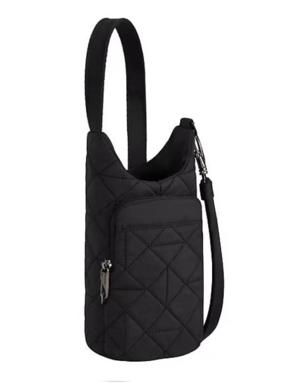 Travelon Anti-Theft Boho Insulated Water Bottle Tote in Black